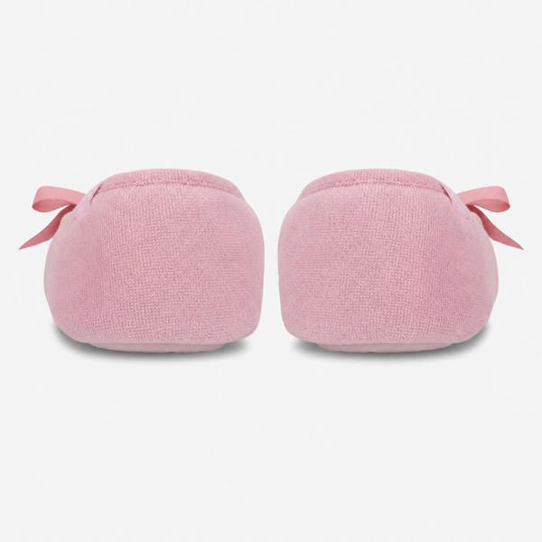 Totes TERRY BALLERINA Full Slippers Slippers   in  Pink