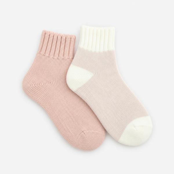Totes THERMAL CROP LENGTH TERRY SOCKS Socks   in  Pink