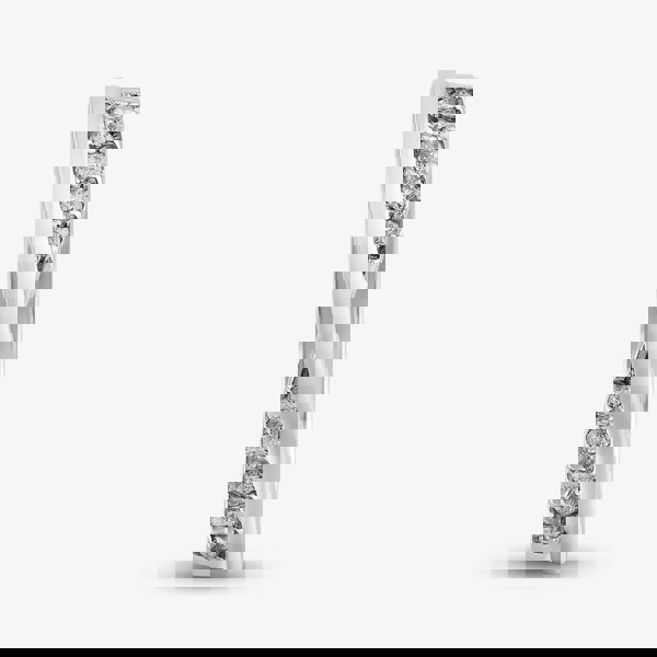 T. H. Baker Platinum 0.10ct Brilliant Cut Diamond Crossover Ring 10311/PL/DQ10