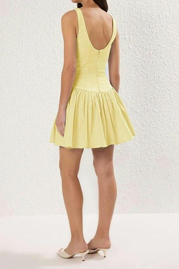 WOVCOR Sleeveless Fitted Mini Dress