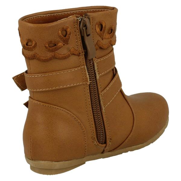 Spot On Girls Spot On Ankle Boots with Buckle Detail