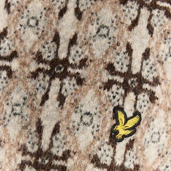 Lyle & Scott Grey Brushed Intarsia Crew Neck Jumper S
