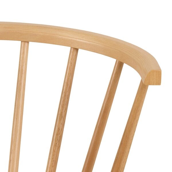 Wyld Haus Set of 2 Noa Oak Wooden Dining Chairs Modern Slatted Back