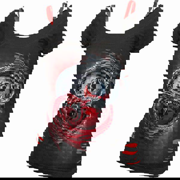INFINITY DRAGONS - 2in1 Red Ripped Top Black