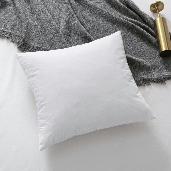 Night Zone Duck Feather Cushion Pads – Feather Filled Cushion Inserts with Cotton Cover