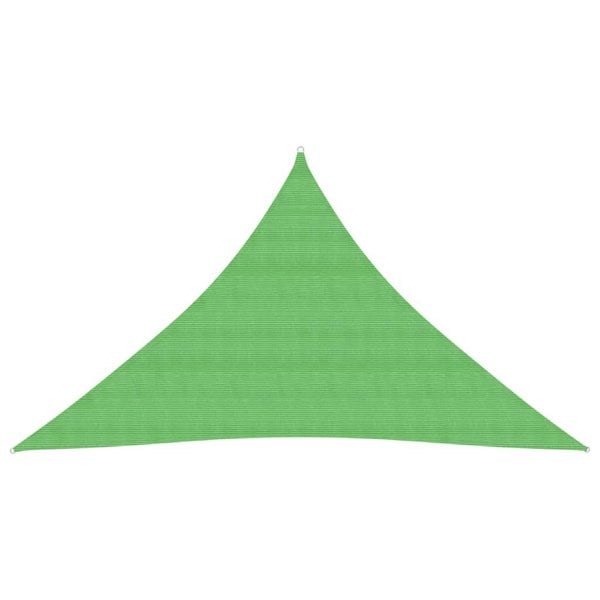 Berkfield Sunshade Sail 160 g/m�__ Light Green 3.5x3.5x4.9 m HDPE