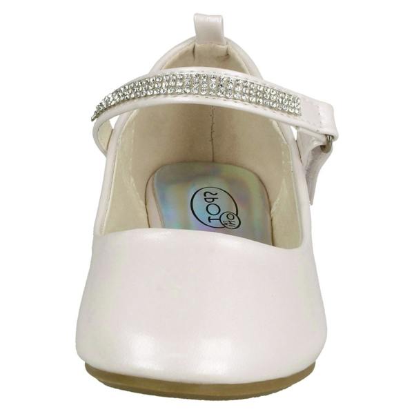 Spot On Girls Spot On Diamante Bar Strap Ballerinas H2485