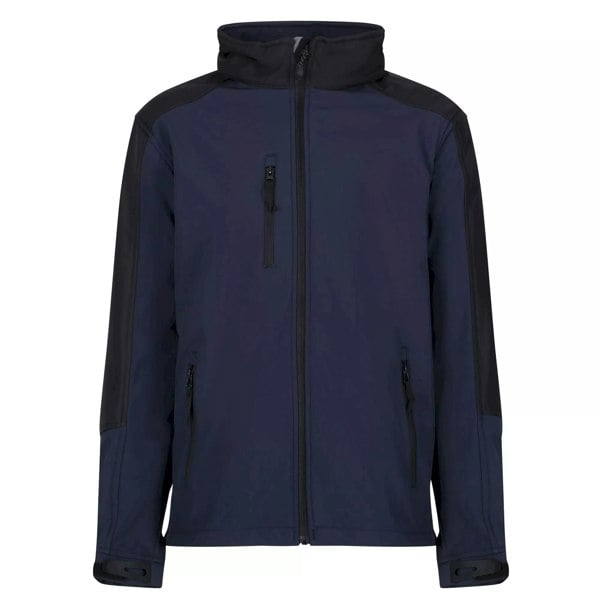 Regatta Mens Hydroforce 3-layer Membrane Waterproof Breathable Softshell Jackets - Navy/Black