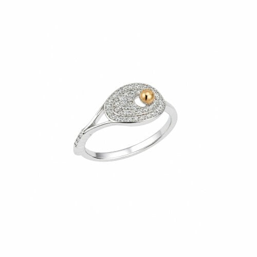 Spero London Sterling Silver Tennis Racket Ring