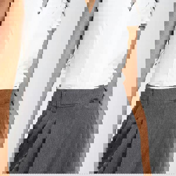 Brave Soul Charcoal Wide Leg Trousers With Pleat Details - Charcoal Image 4