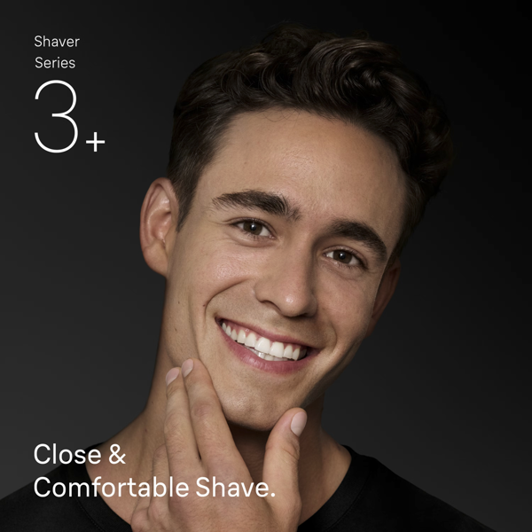 Braun Series 3+ 3000S Electric Shaver, Dry - Grey