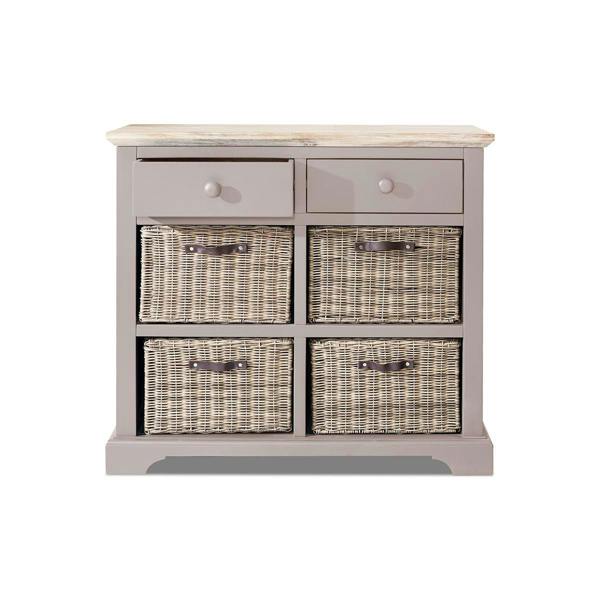 Statement Furniture Florence Sideboard with 2 Drawers and Removable Storage Baskets