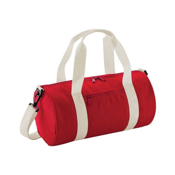 Bagbase Mini Holdall - Classic Red/Off White