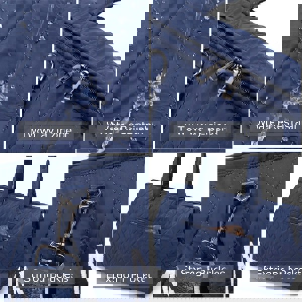 Anymom Mommy Baby Changing Bag Pink Handbag Diamond 5Pcs set with Changing Pad