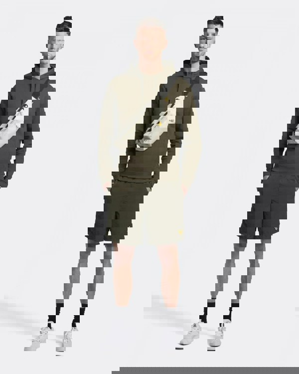 Lyle & Scott Mens Pullover Hoodie - W485 Olive