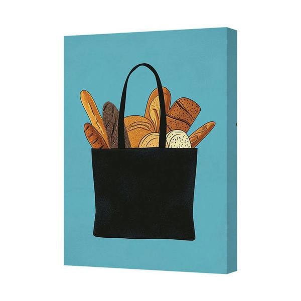Benjamin Tate Design Bread Basket Canvas Art Print Modern Home Decor Wall Art