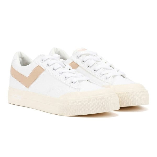 Pony Slam Dunk Lo White/Pink Trainers