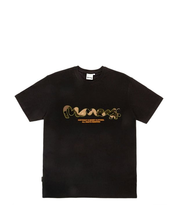 Money Chop Sig Ape Camo Tee - Black