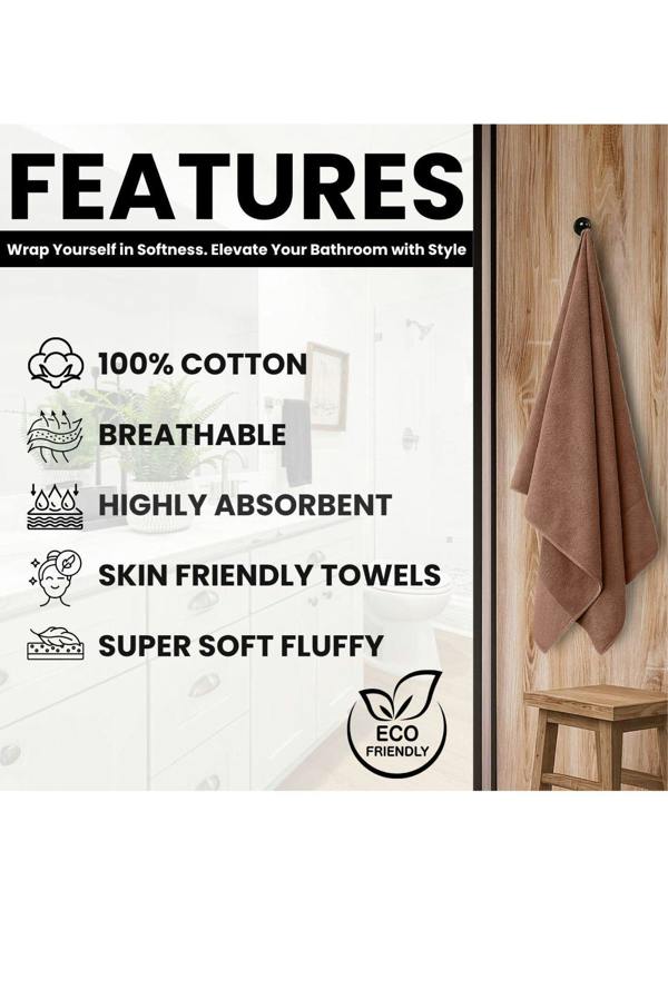 Ezysleep Luxe Collection 4 Piece Egyptian Bathsheet Set