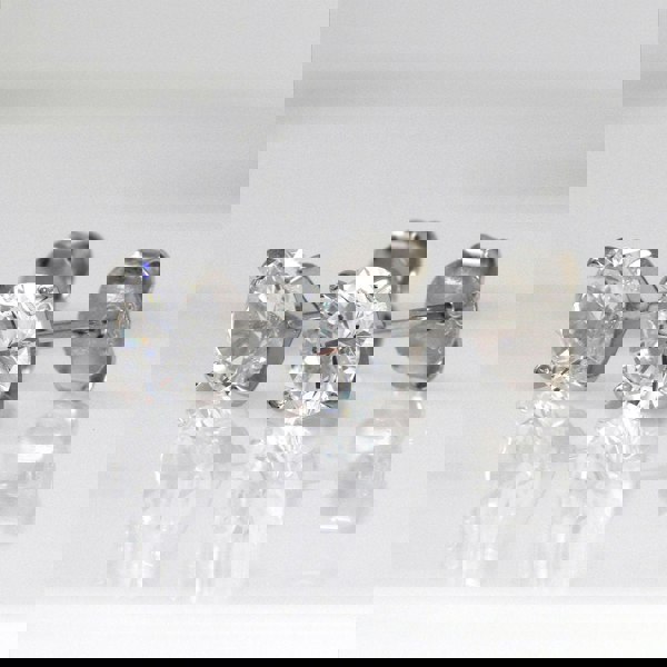 Say It With Mini Classic Claw Set Earrings - Sterling Silver