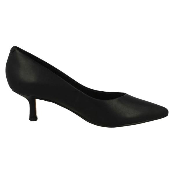 Clarks Ladies Clarks Kitten Heeled Pointed Toe Court Shoes Violet55 Court