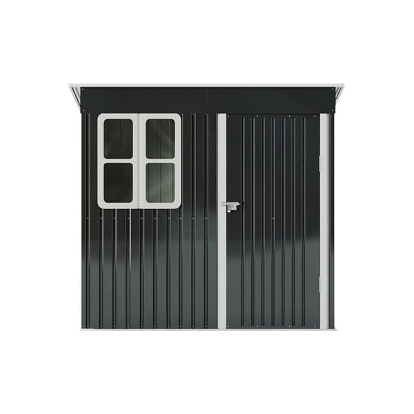 7X4FT/8.5X5.5FT Outdoor Metal Garden Storage Shed Living and Home 