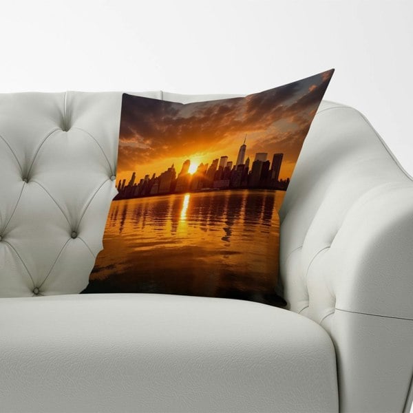 Warren Reed Sunrise In The City Cushions