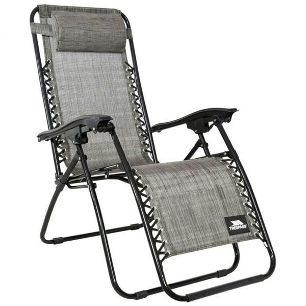 Trespass Glenesk Folding Garden Chair - Grey Marl