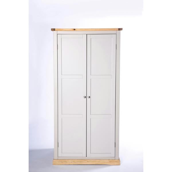 Bomporto 2 Door Wardrobe Chrome Knob