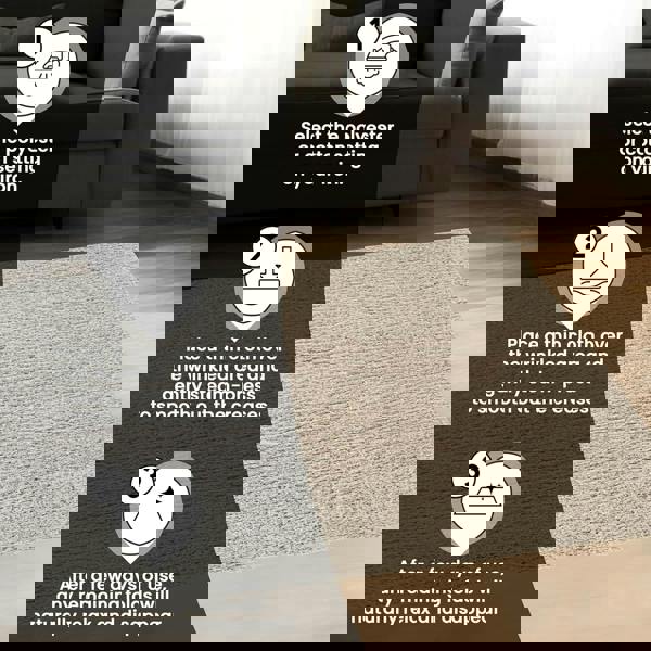 KAV Washable Area Rug – Shaggy Soft Non-Slip Carpet for Living Room, Bedroom, Dining or Kitchen – Durable, Elegant, Non-Shedding Indoor Floor Rug