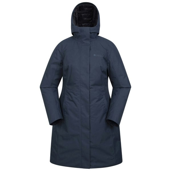 Mountain Warehouse Womens Polar Down Long Length Hybrid Jacket - Blue