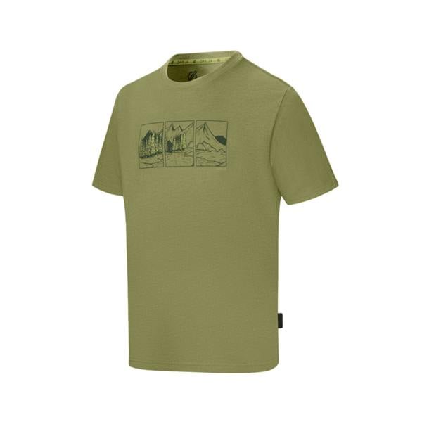 Dare 2B Mens Movement III Mountain Scene T-Shirt - Nephrite Green - 