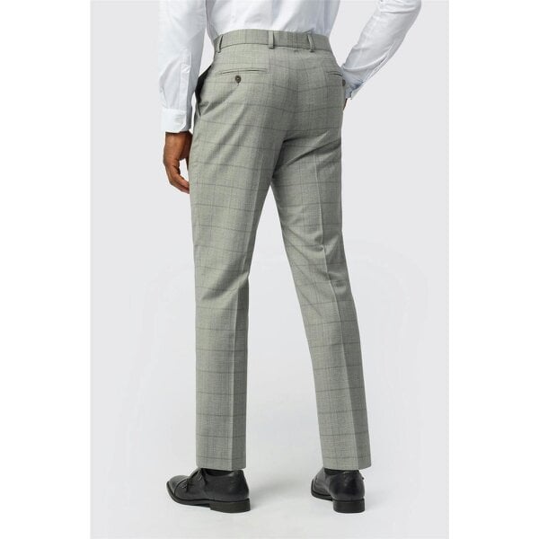 Ted Baker Slim Fit Grey Check Trousers