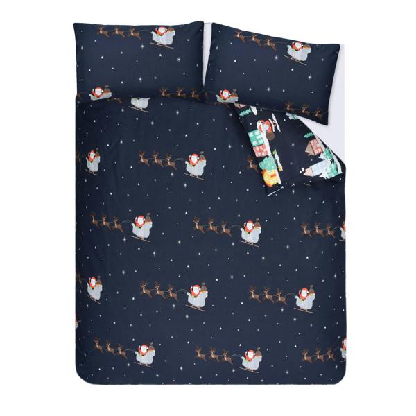 Smart Living Santa Town Reversible Polycotton Duvet Set - Multi