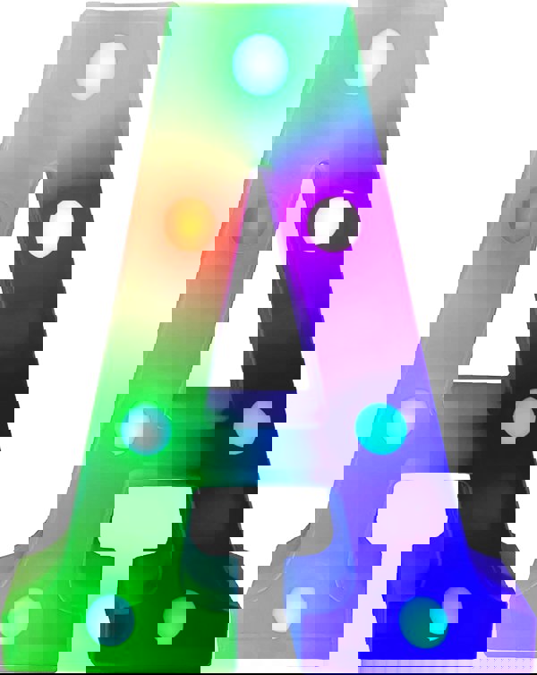 St Helens Battery Operated RGB Letter   With Remote Control Letter A