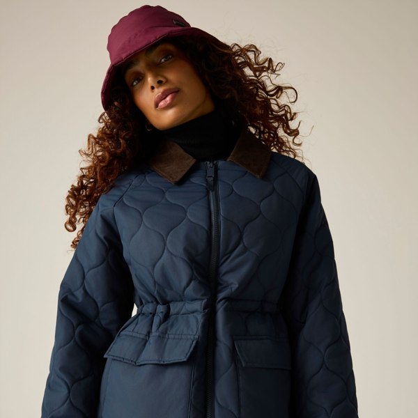 Regatta Womens Amira Quilted Padded Jacket - Navy