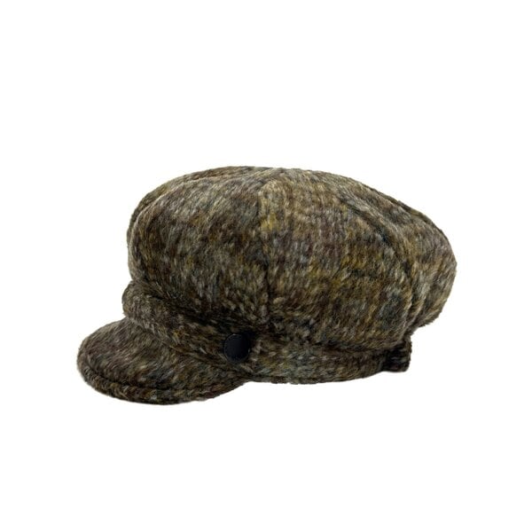 Heritage Traditions Women's Newsboy Cap - Brown Tweed
