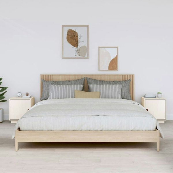 Berkfield Bedside Cabinets 2 pcs White 40x34x45 cm Solid Wood Pine