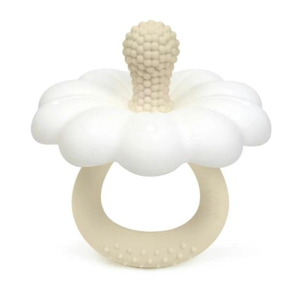 Chewies & More Chewies&more - Silicone Teethng Toy - Daisy - Beige/White