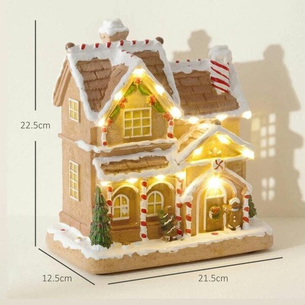 Bobobiy Gingerbread House Light & Music Christmas Decoration