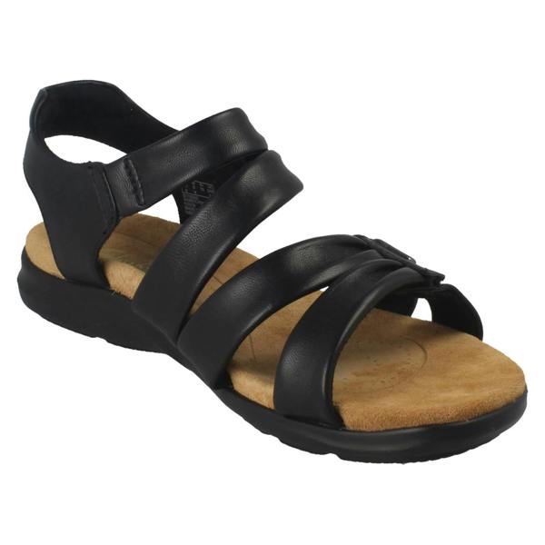 Clarks Ladies Clarks Casual Hook and Loop Sandals Kitly Ave