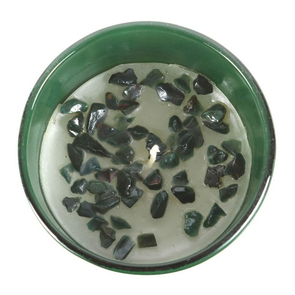 Something Different Libra Sweet Jasmine Bloodstone Scented Candle - Green/Brown