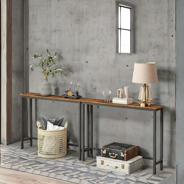 Rafaelo Mobilia Industrial Rustic 100CM Wide Console Table