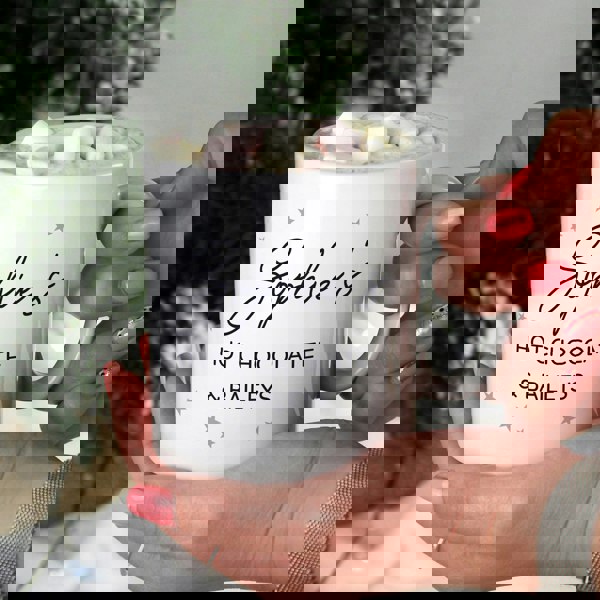 Personalised Memento Company Personalised Free Text Little Grey Stars Mug