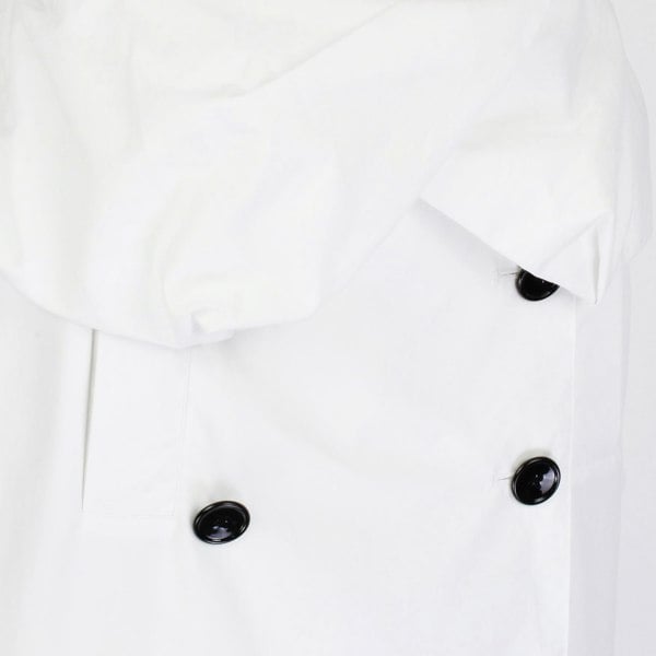 Proenza Schouler optic white cotton poplin skirt knee length skirt