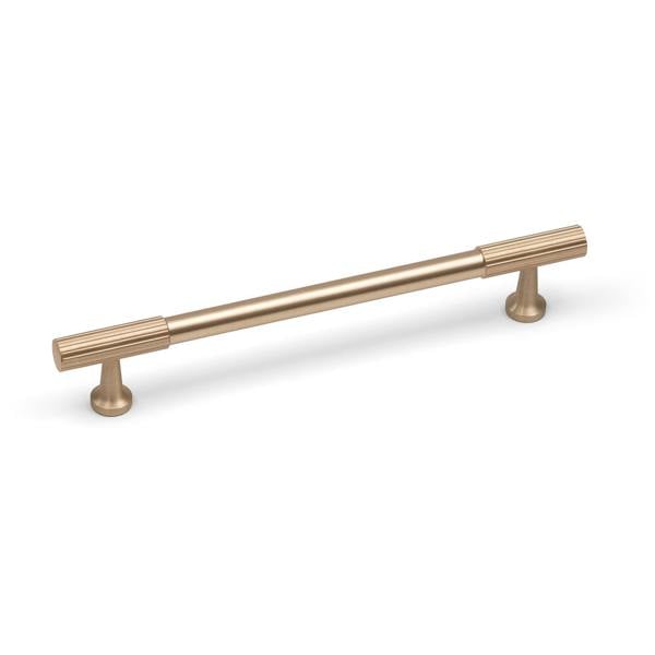 Handle & Home Brushed Brass Reeded Knob/Handles