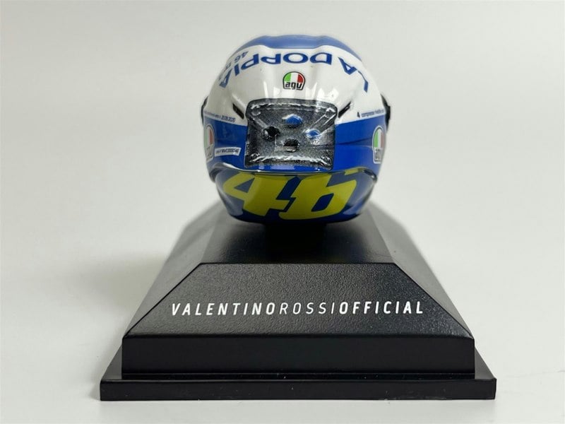 Minichamps Valentino Rossi AGV Helmet MotoGP Misano Race 2 2020 1:8 Scale Minichamps 399200086