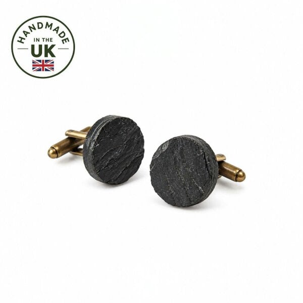 J Boult Designs Slate Cufflinks