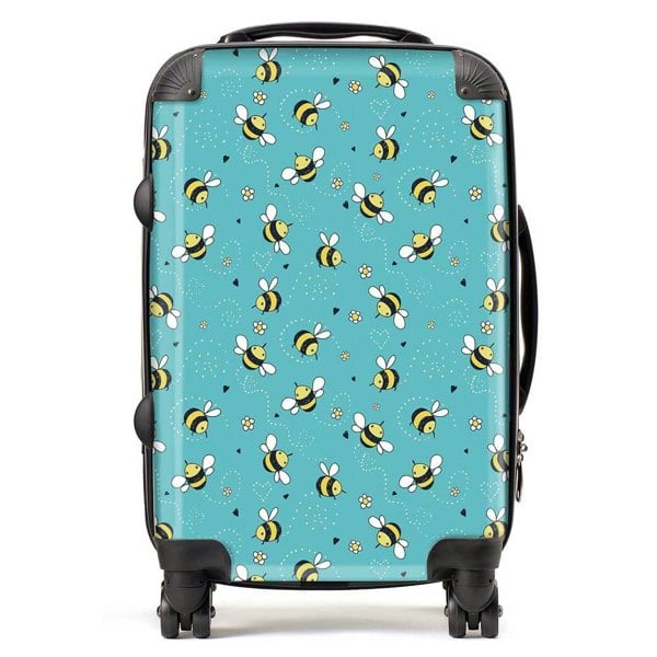 Warren Reed Hand Drawn Busy Bees Suitcase