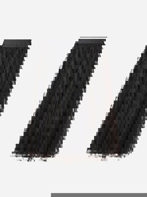 Fendi Kids Fendi Girls Embroidered Tulle Skirt